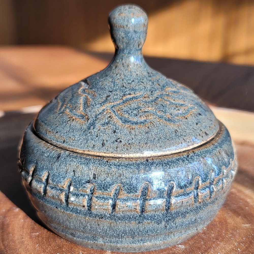 Studio Pottery Trinket Jar